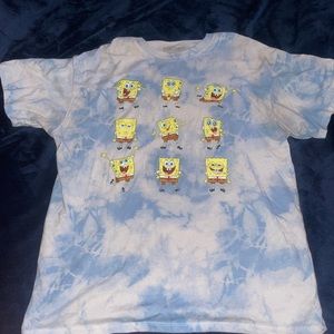 Blue SpongeBob graphic tshirt